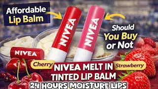 Nivea lip balm  || nivea 24 hours melt in moisture lip balm review 