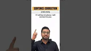 1-min Sentence Correction | CSS Past Papers | Grammar #cssmpt