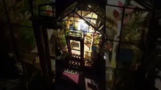 Took me 5 days to complete this mini greenhouse. #diy #booknook #robotimediy #greenhouse