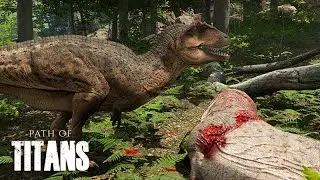 SERVIDOR DE REALISMO - Jogando de GIGANOTOSSAURO  - Path of Titans