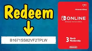 Как использовать код подарочной карты членства Nintendo Switch Online через системное меню (3 мес...