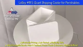 LoBoy #111 5 Quart Styrofoam Shipping Cooler for Perishables