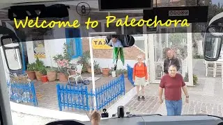 Arrival in Paleochora by bus