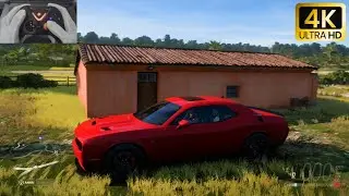 707 HP Dodge Challenger Unleashed! 🔥 | Forza Horizon 5 Realistic Cruising & High-Speed Driving (4K)