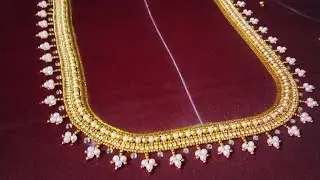 Sugar beads aari work blouse design || aari work for beginners || peal bead work#aari work#in Tamil