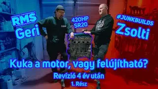 420 lóerős Nissan SR20 drift versenymotor felújítása 4 év masszív nyúzás után az RMS-nél 1. rész