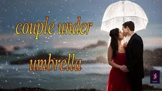 how to draw couple under umbrella part 2 couple kissing drawing easy step by step