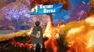 EREN JAEGER Skin Solo Gameplay in FORTNITE!