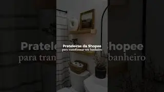 Item da Shopee para decorar seu banheiro😍 #shopee #decoracao #achadinhosshopee #prateleira #banheiro