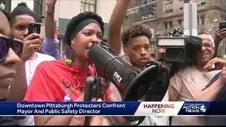 Protesters confront Pittsburgh police chief after city puts new restrictions on protests