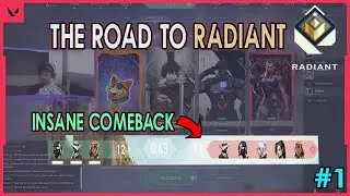 VALORANT | INSANE 3V5 ENDGAME COMEBACK IN PLACEMENTS - ROAD TO RADIANT #1