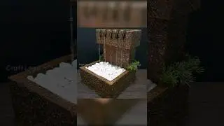 Easy homemade unique water fountain using styrofoam #shorts