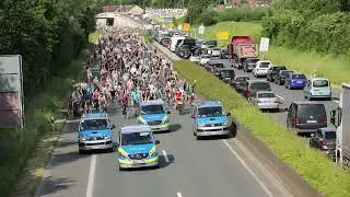 M&uuml;nster: Fahrraddemo auf der Umgehungsstra&szlig;e