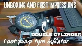 Lyrovo Portable Foot Pump Air Tyre Inflator | 160 PSI Double Cylinder | Review
