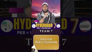 Hyderabad Becomes the Most Expensive New Franchise in PSL 11 History