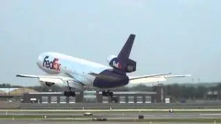 Federal Express Douglas MD-10-10F Landing 12R | N390FE | Minneapolis International