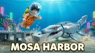 Primal Bricks | LEGO DINOSAUR Ocean Adventure : The Giant MOSASAURUS Rescue!