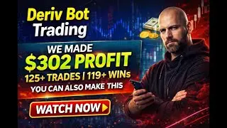 Real Account Deriv Bot Session 2026 | +$302 Profit Day 2 | 119 Wins Out of 125 Trades