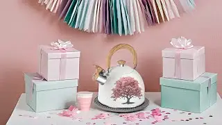Magic color changing milk white tea kettle