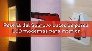 Rese&ntilde;a del Sobrovo Luces de pared LED modernas para interiores, 12W 4 piezas de luces LED de pared I