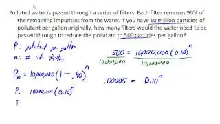 Using logs to solve an exponential