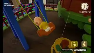  Baldi falls trampoline!