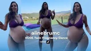 aline | HUGE Twin Pregnancy Dance | Tiktok