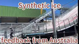 Self-lubrication synthetic ice
