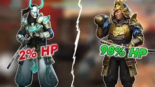 2% HP ITU Vs 98% HP Ling || shadow fight 4: arena