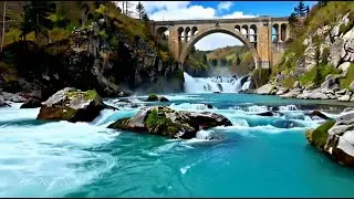 Relaxing Sleep Music with Bamboo Water Sounds 🌿 Deep Sleep Healing, Anxiety Relief & Spa BGM, Yoga
