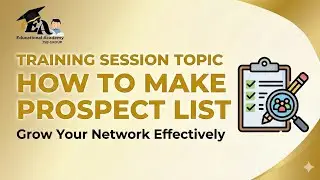 🇮🇳 Training Session Topic - How to Make list in Network Marketing 