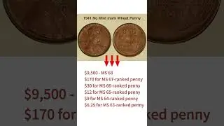 1941 No Mint mark Wheat Penny Value #coin #penny #coinvalue #coincollecting #treasurehunt