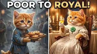 Poor Kitten Sold Strawberry Pies to Buy Her Dream Princess Dress 👗🍓 (Emotional Story) #cat