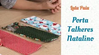 APRENDENDO A COSTURAR - PORTA TALHERES DE TECIDO