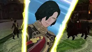 Dorobert turns into a cruise missle and defeats the Death Knight amidst the battle of Garreg Mach