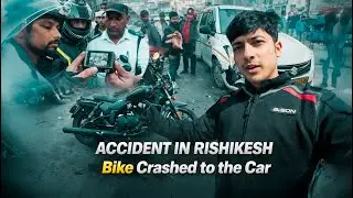 Bike Crashes Into Car in Rishikesh | Shocking Road Accident Caught on Camera