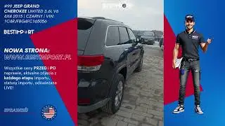 #99 JEEP GRAND CHEROKEE LIMITED 3.6L V6 4x4 2015 | CZARNY | VIN: 1C4RJFBG4FC165056