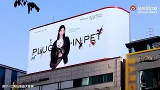 #YuShuxin new endorsement  PLUG-INPET Big led screens on Australia, Seoul,London and New York 😎