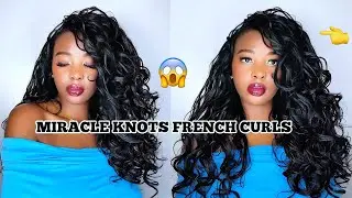 VIRAL MIRACLE KNOTS USING FRENCH CURLS BRAIDS |Beginner Friendly 