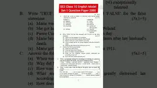 SEE Class 10 English Model Set-1 Question Paper 2080 😲#SEE #Nepal #exam #class10 #nepalboard #ktm
