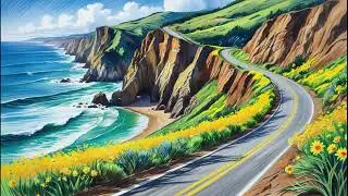 BIG SUR COASTLINE, CALIFORNIA, USA: A windy road along unspoiled coastline