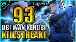 Star Wars Battlefront 2 Obi-Wan Kenobi 93 Killstreak!