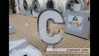 Fileli Krom Paslanmaz Kutu Harf