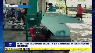 MATERIAL RECOVERY FACILITY SA BAUTISTA, ININSPEKSYON NG DENR