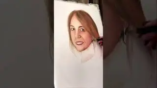 Портрет преподавателя цветными карандашами / Portrait of a teacher in coloured pencils