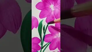 Pink sunflower painting #shorts #viral #trendingsong #ytshorts #shortsfeed