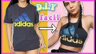 D.I.Y MODIFICA TU ROPA DE VIEJA A NUEVA FACIL✂️ | RACHZX