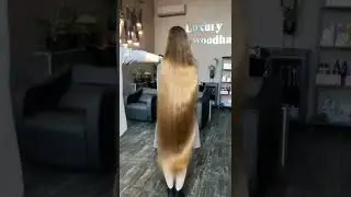 Rapunzel cut her long blond hair (Self hair cut)