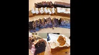Trio de Cake faciles en trois goût chocolat noir, noix et café;  كيكات الشوكولاتة والمكسرات والقهوة