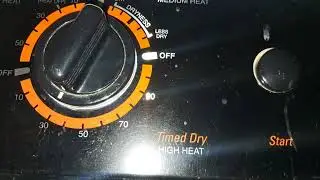Wsm2700 ge/frigdrolux laundry center full videotaped time dry cycle